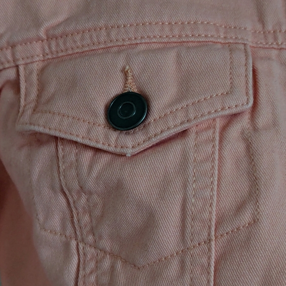 🛑NOT AVAILABLE🛑 Faded Glory peach women's denim jacket, size small (4-6) - Picture 10 of 15
